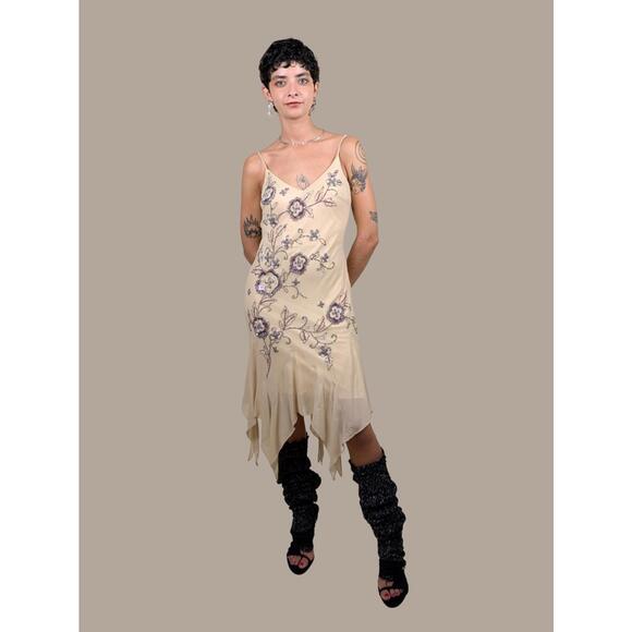 sue wong nocturne beaded dress Belle Crochet Mini Dress